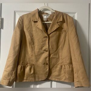 Coldwater Creek Camel Women's Blazer